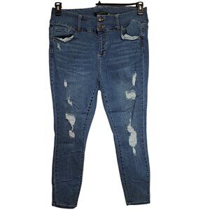 One5One Love My Fit Bombshell Jeans Womens Plus 16W blue Stretch Denim Skinny